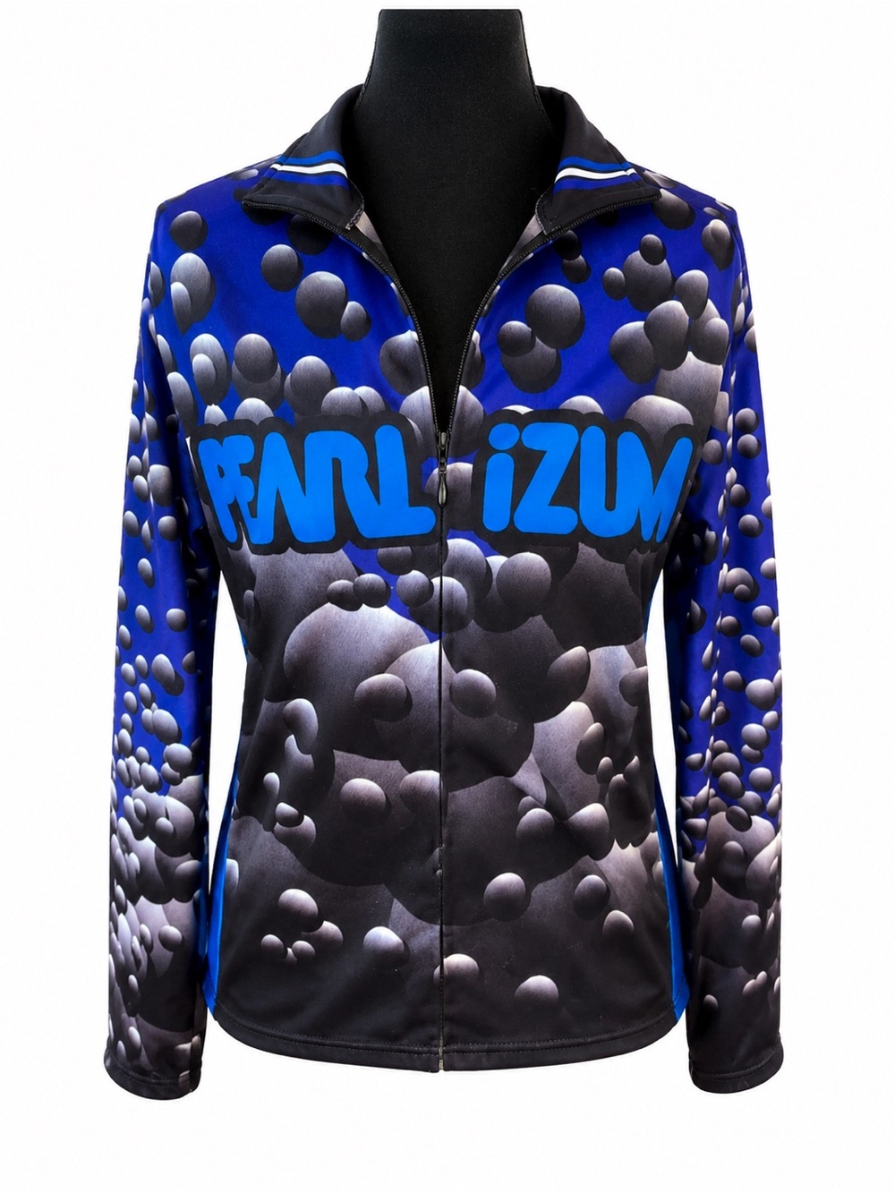Pearl Izumi Technical Wear Cycling Jersey Blue Black 1/2 Zip Men’s MD USA